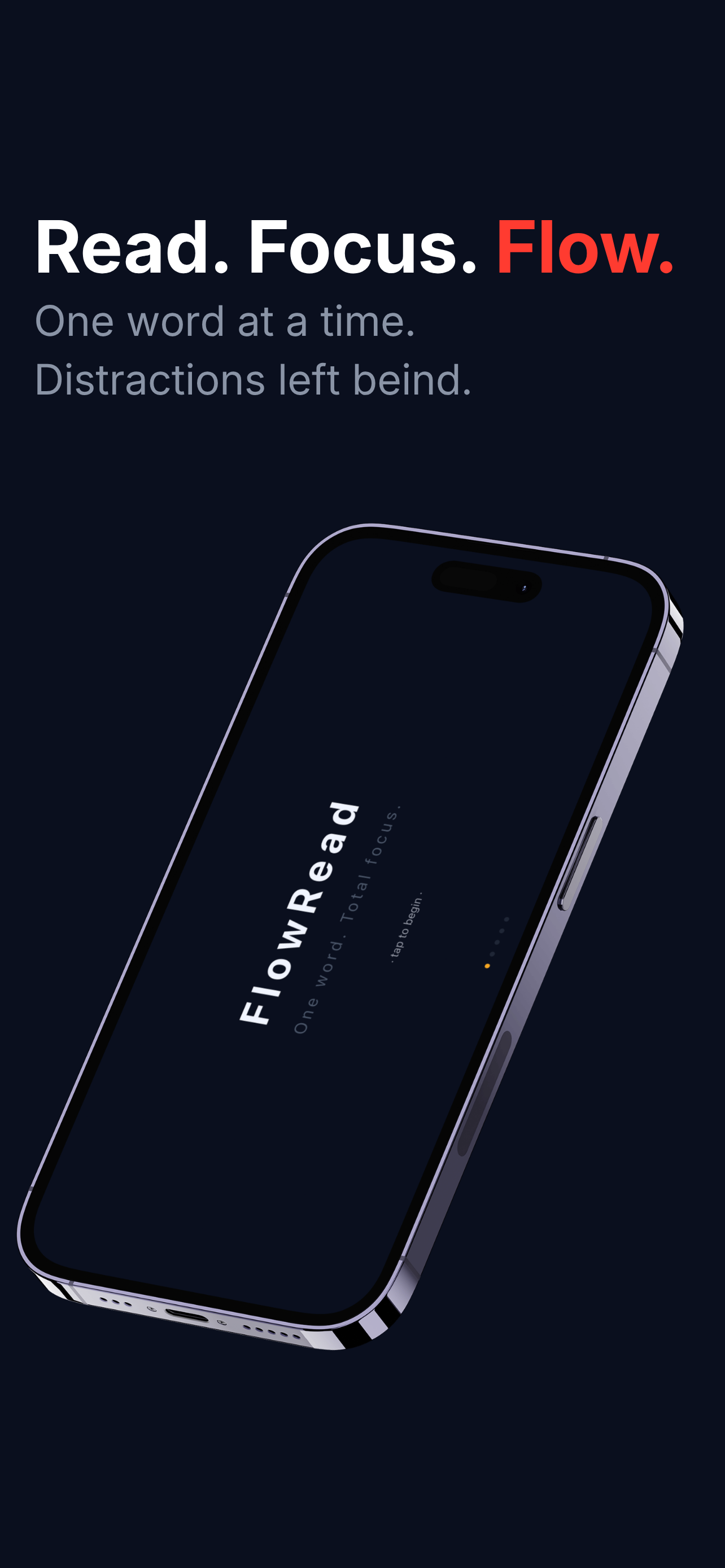 FlowRead reading screen
