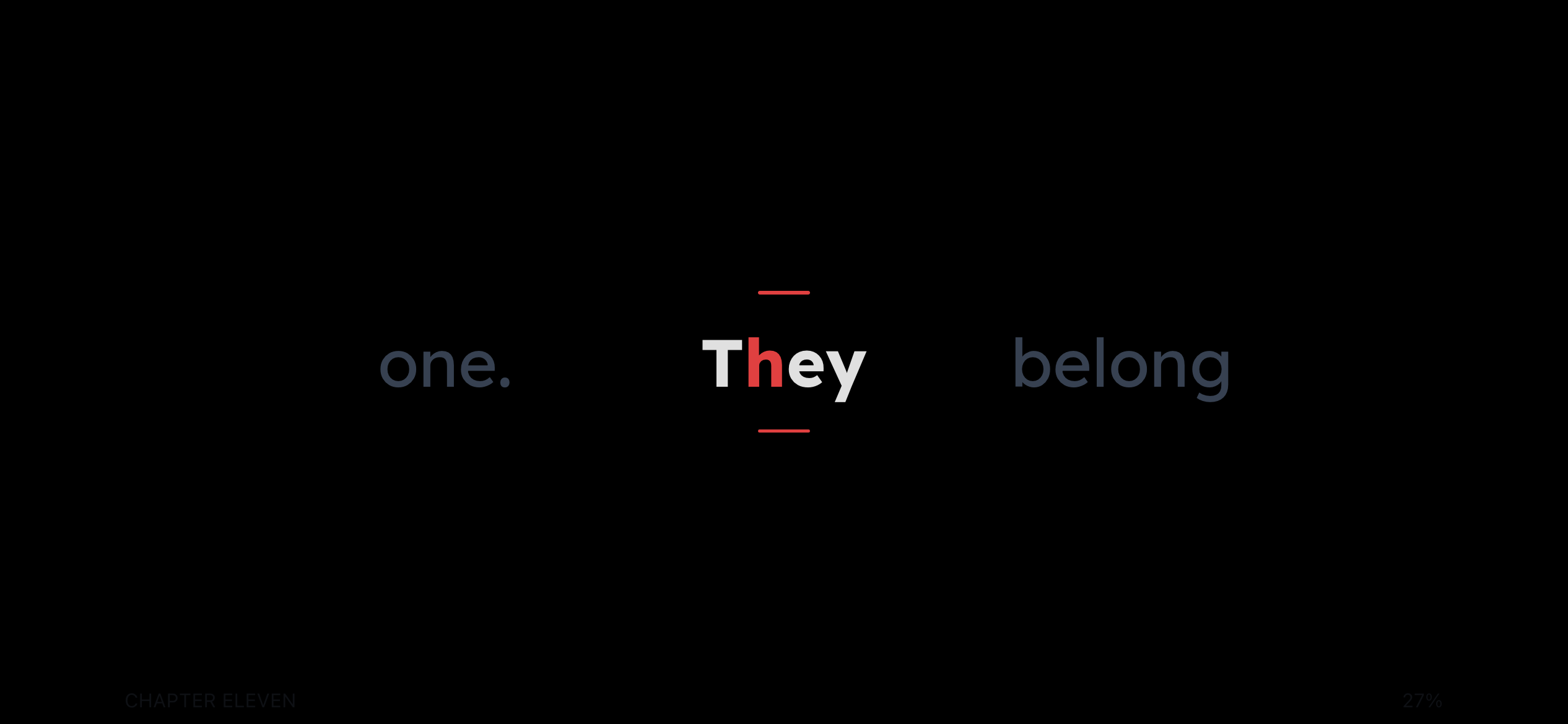 FlowRead reader — light theme, three-word mode