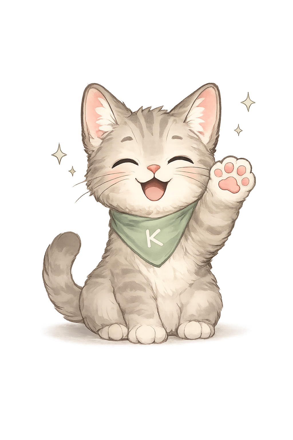 Happy Kira cat mascot
